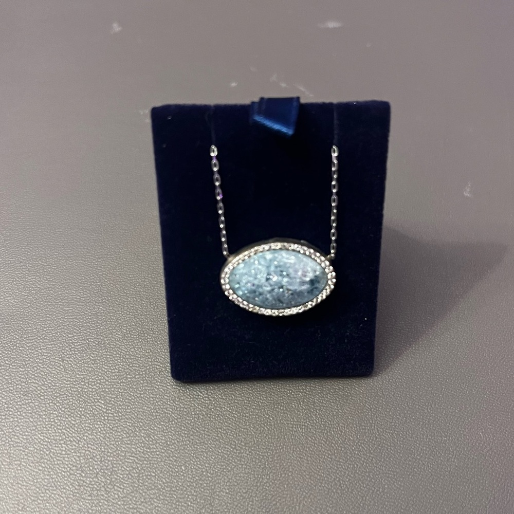 Sterling Silver necklace with unknown stones